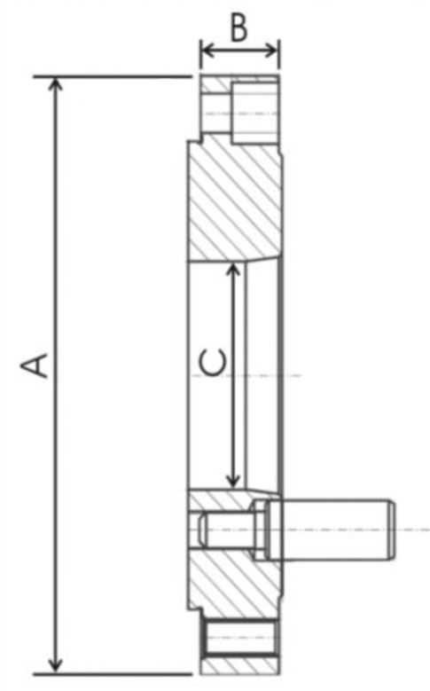 Flansch für Drehfutter Ø 500 mm nach DIN 6350 - DIN 55029-15