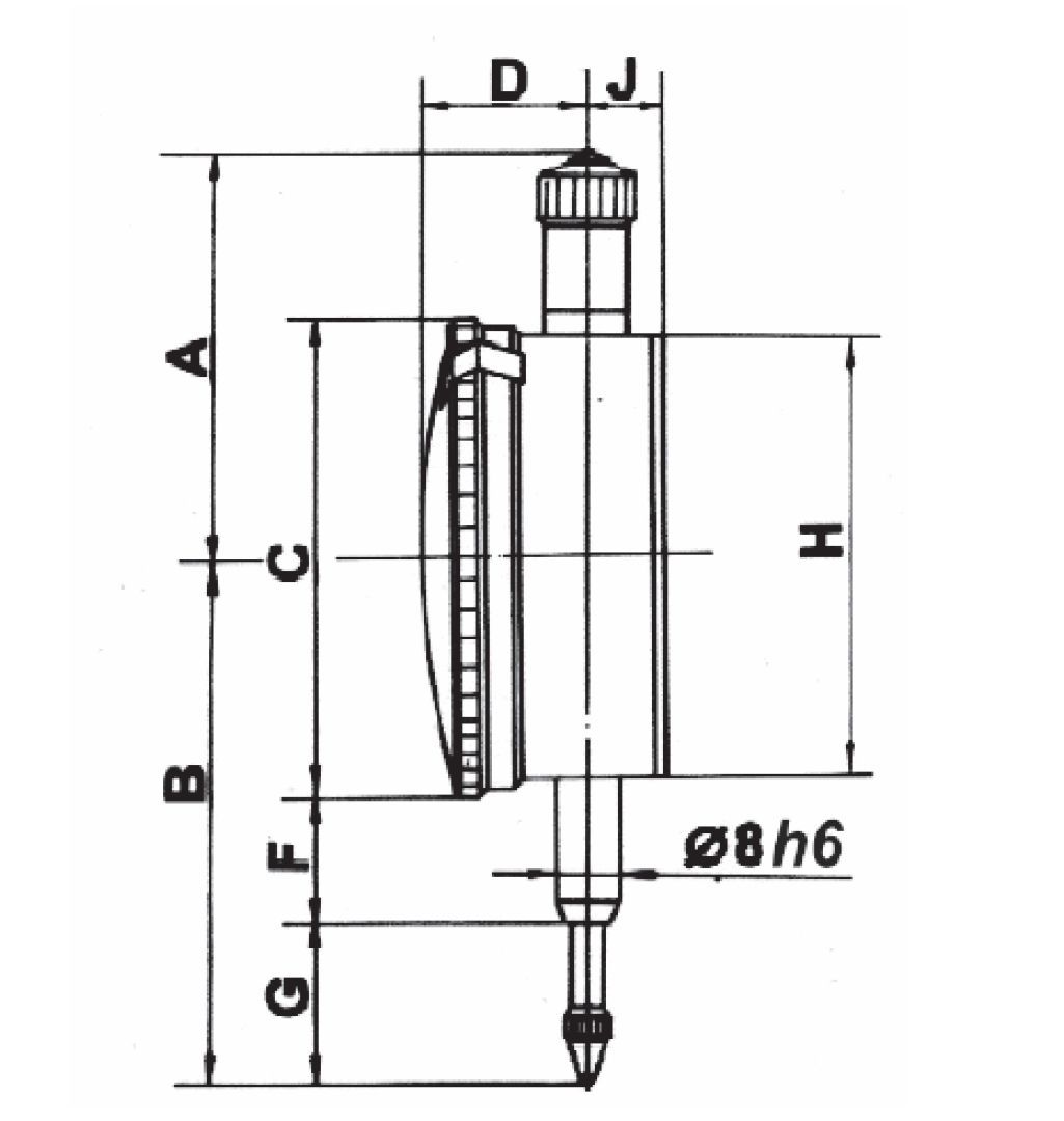 Präzisions Messuhr 0-30 mm x 0,01 mm